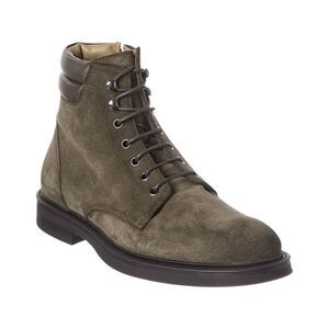 Antonio Maurizi Lace-Up Suede Boot, Green